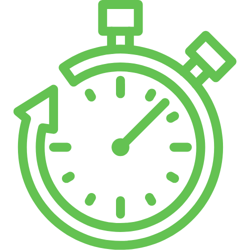 Stopwatch icon representing time management